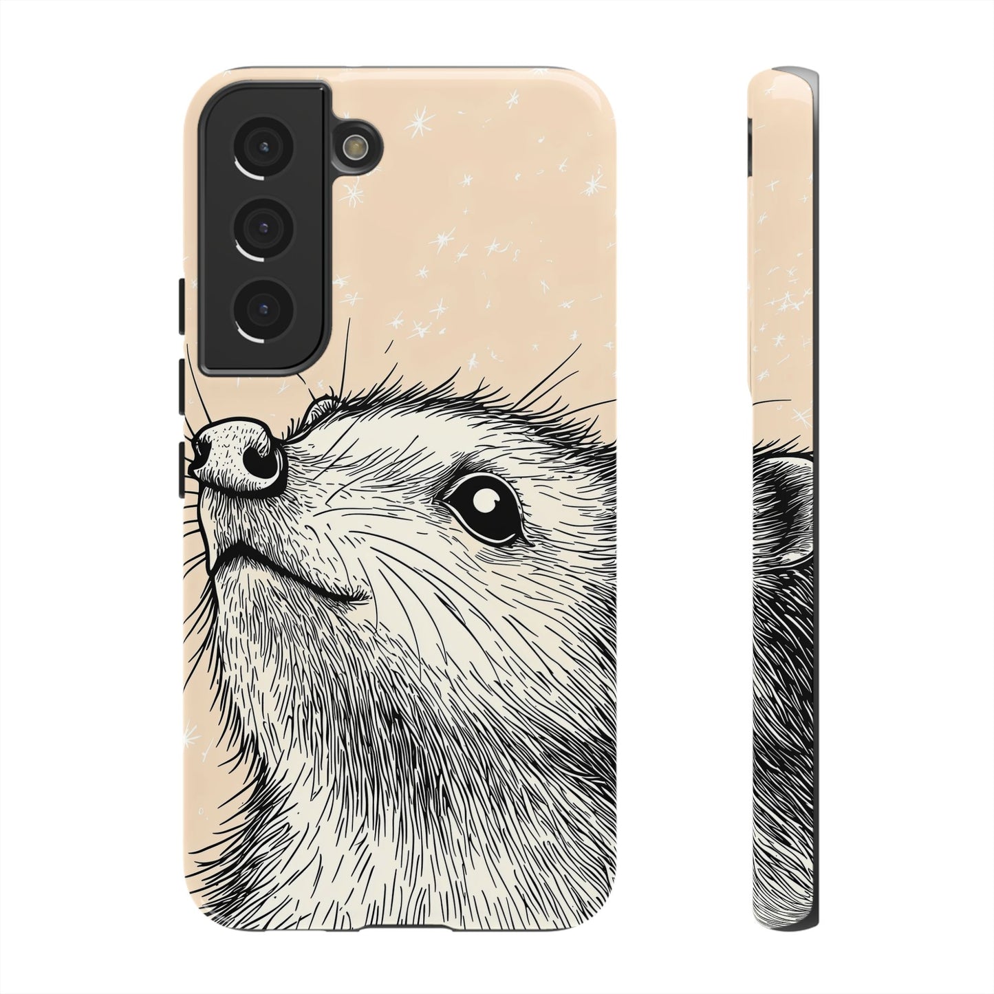 Starlit Wonder: Curious Critter in the Cosmos Phone Case for iPhone, Samsung & Pixel