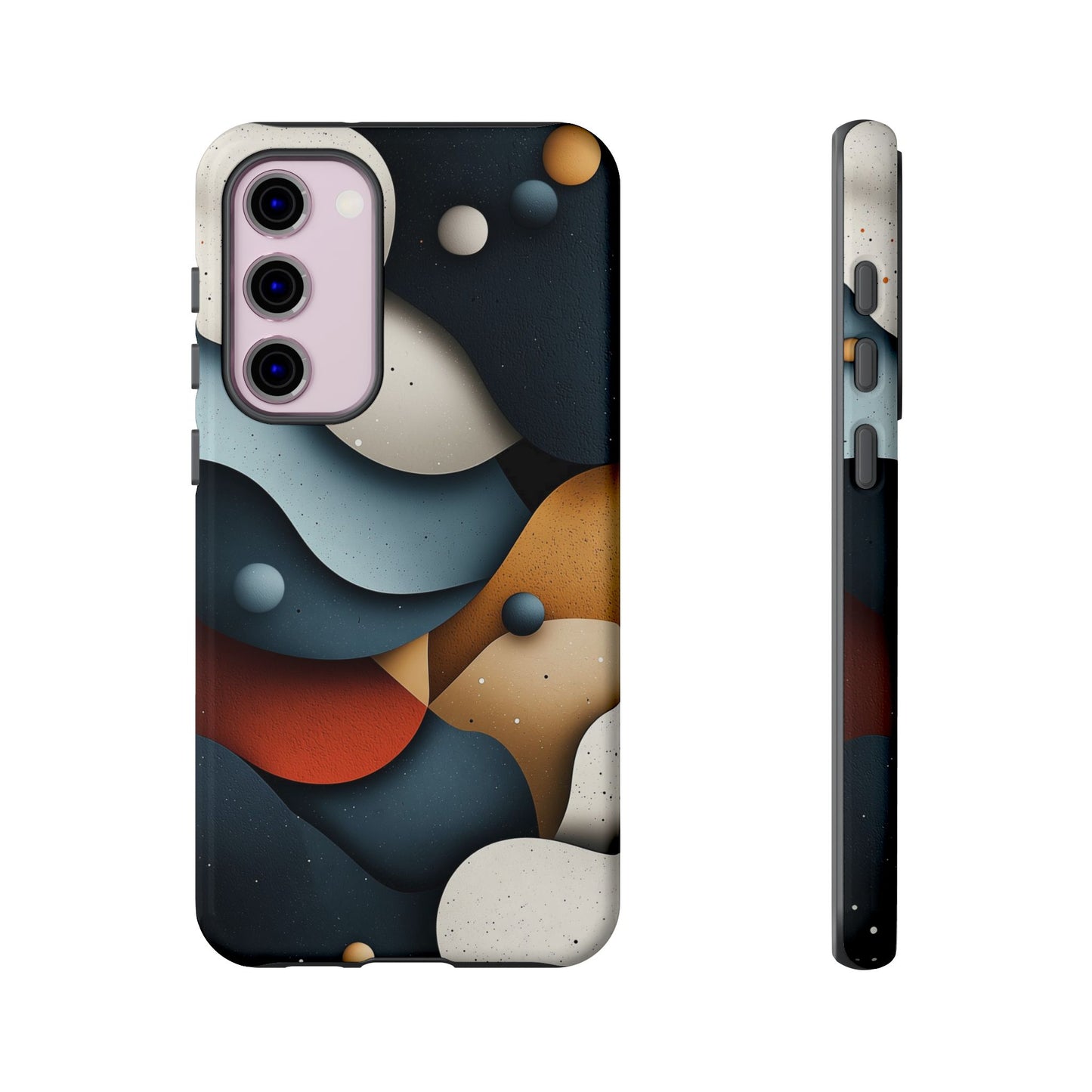 Cosmic Flow – Textured Abstract Phone Case for iPhone, Samsung & Pixel