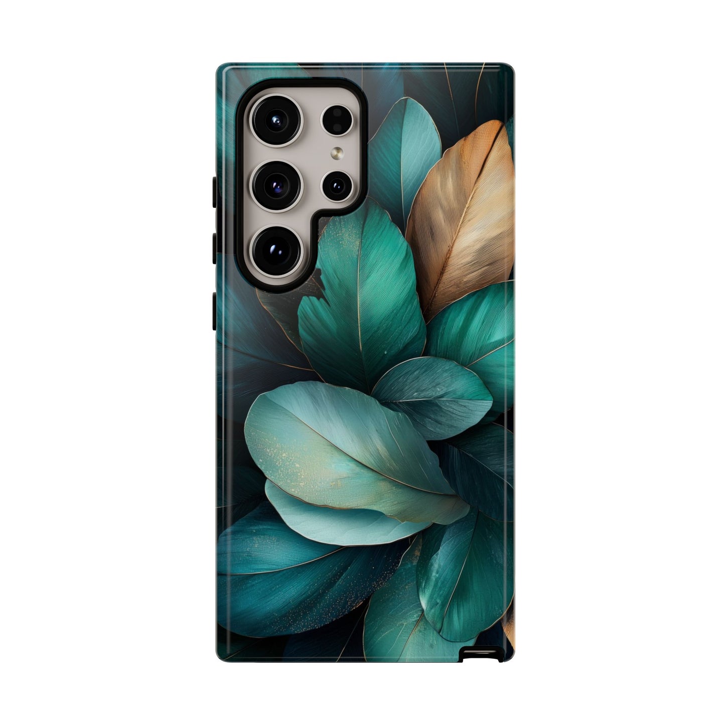 Iridescent Peacock Feather Luxe Phone Case for iPhone, Samsung & Google Pixel