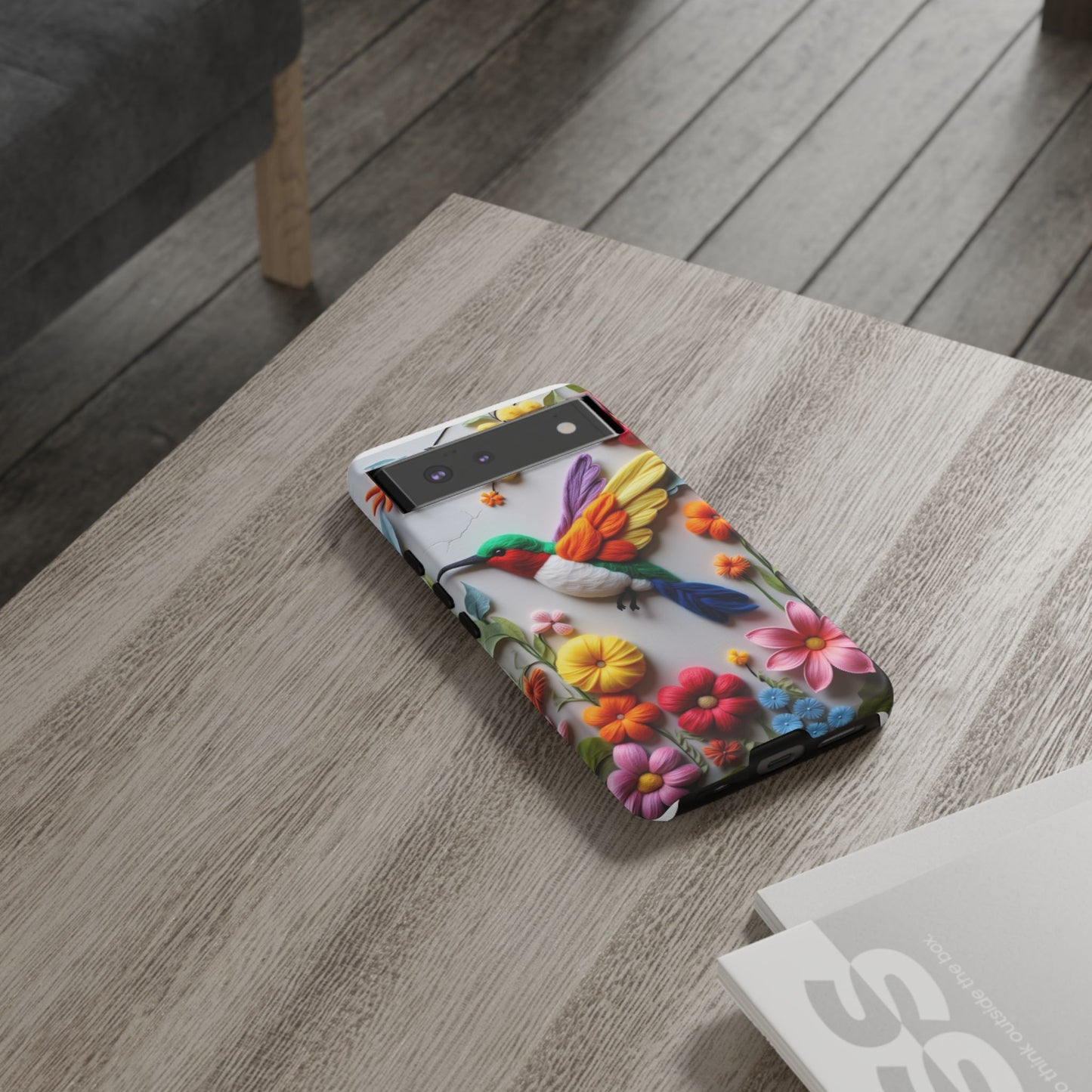 Elegant Hummingbird with Floral Mosaic Design | Nature's Artistic Vibes | Pixel 8 pro