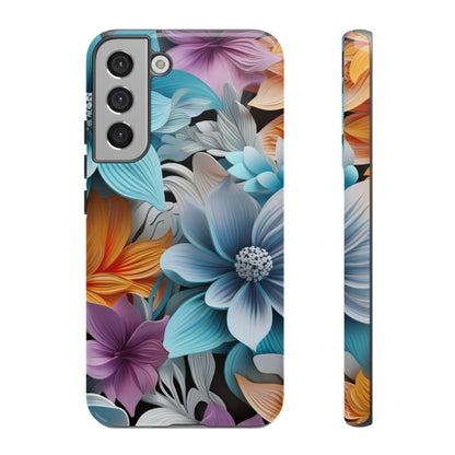 Elegant 3D Floral Bloom Mobile Case – Vivid & Artistic