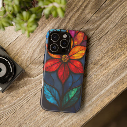 Radiant Blossom: Red and Orange Floral Elegance