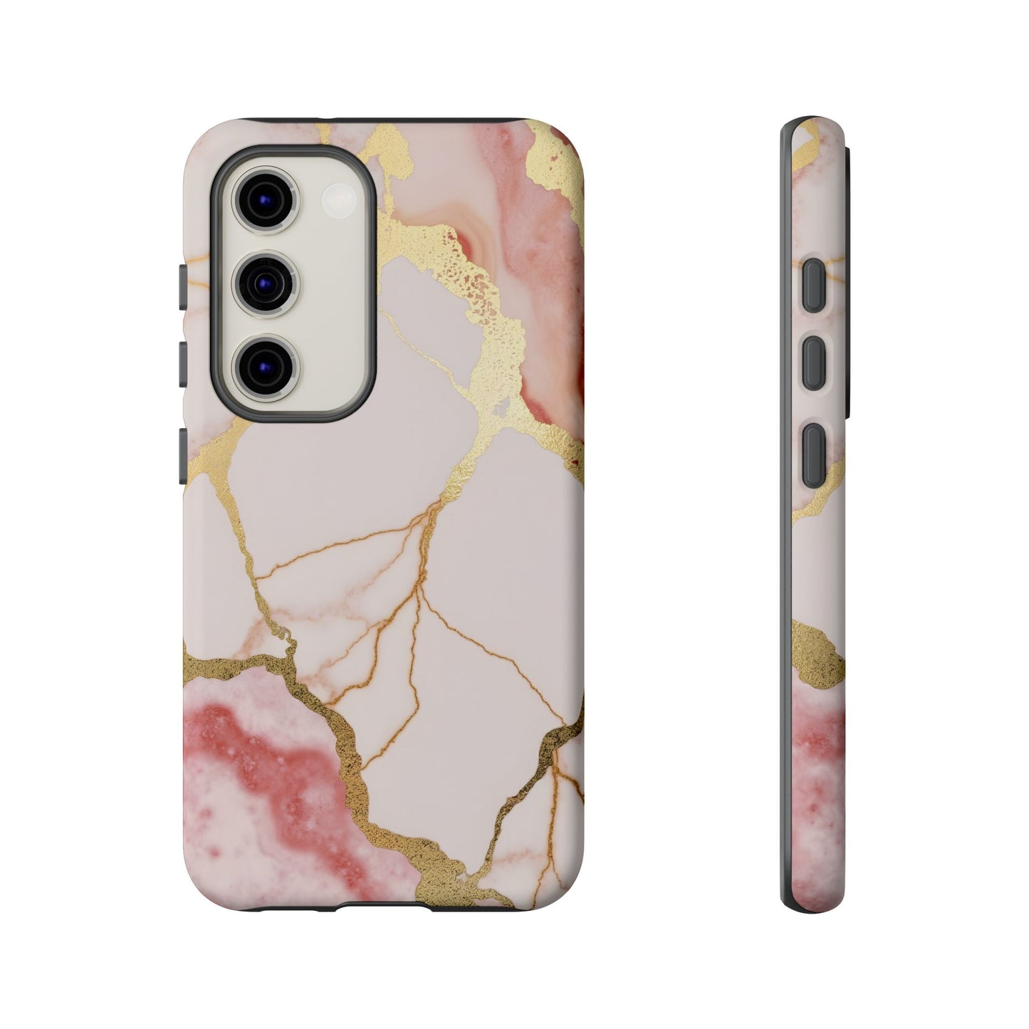 Beautiful Pink Minimal Marble Case Design