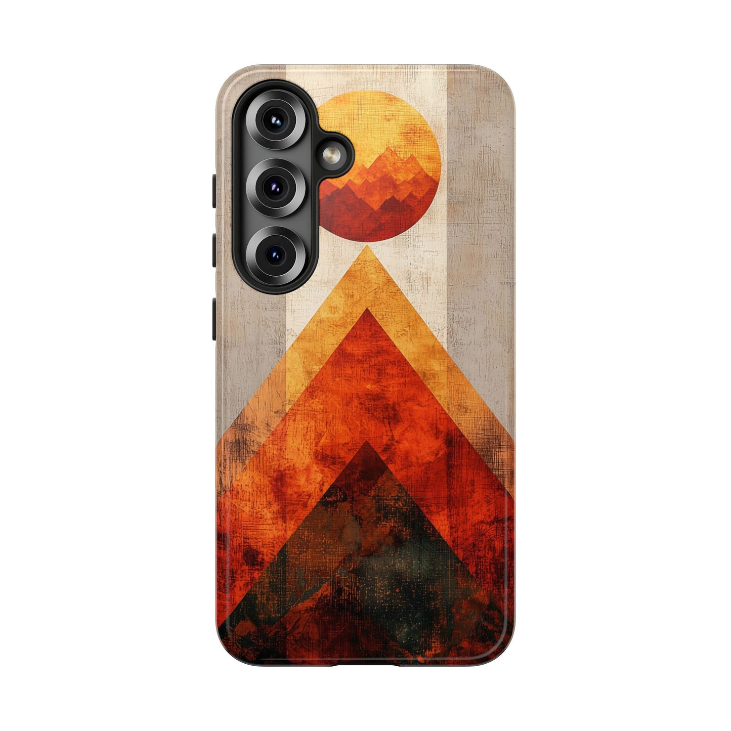 Boho Sun & Peaks Geometric Phone Case for iPhone, Pixel & Samsung