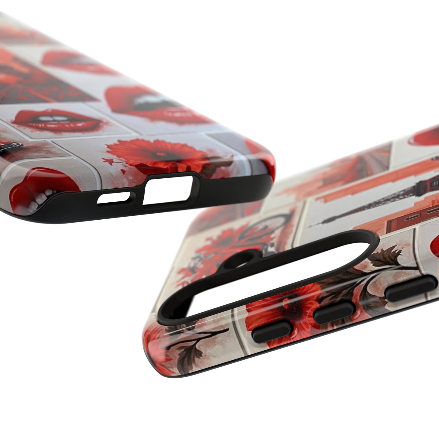 Red Lips & Eiffel Tower Phone Case