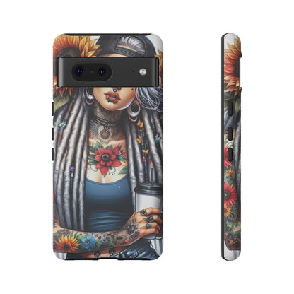 Sunflower Queen – Boho Rebel Tattoo Mobile Cover