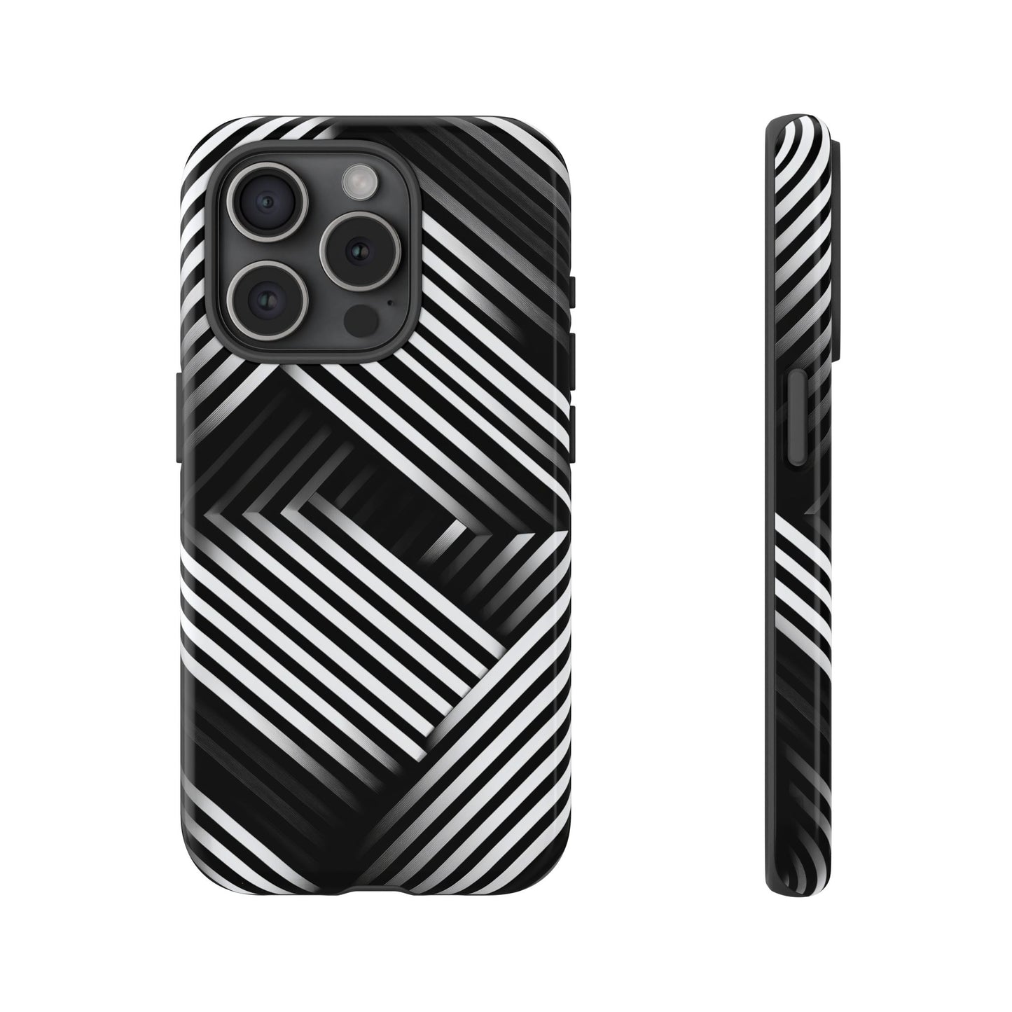 Monochrome Matrix Phone Case for iPhone, Pixel & Samsung