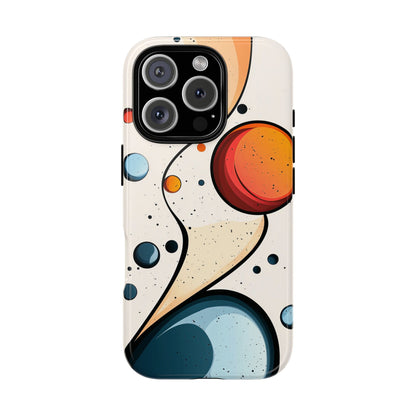 Solar Drift – Abstract Orbital Phone Case for iPhone, Samsung & Pixel