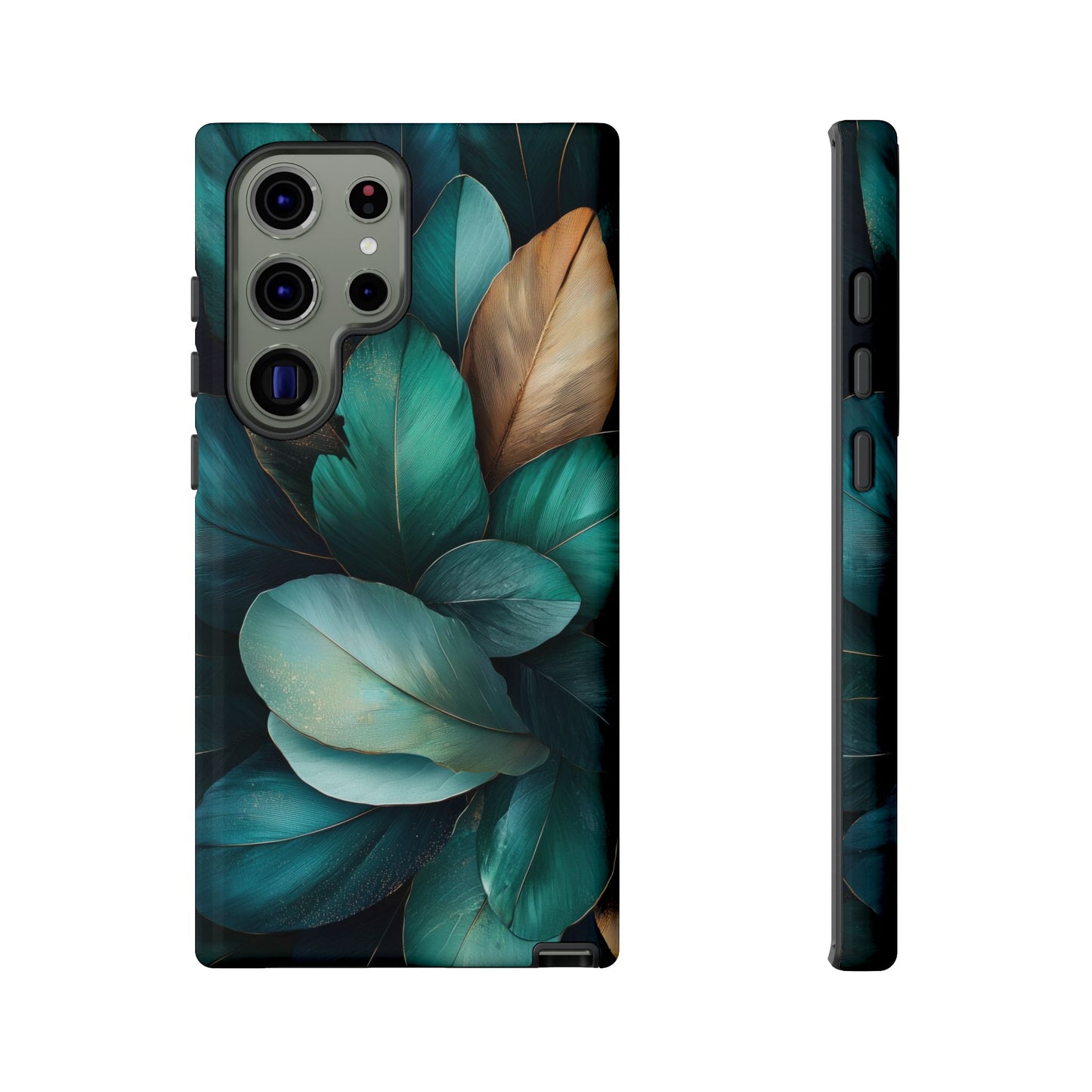 Iridescent Peacock Feather Luxe Phone Case for iPhone, Samsung & Google Pixel