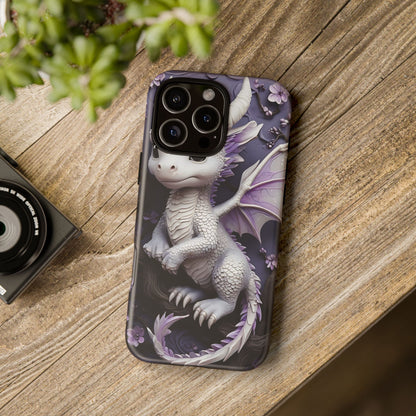 Charming Young Dragon on a Branch Phone Case Design