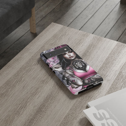 Queen of the Jungle – Regal Tattooed Goddess Mobile Cover