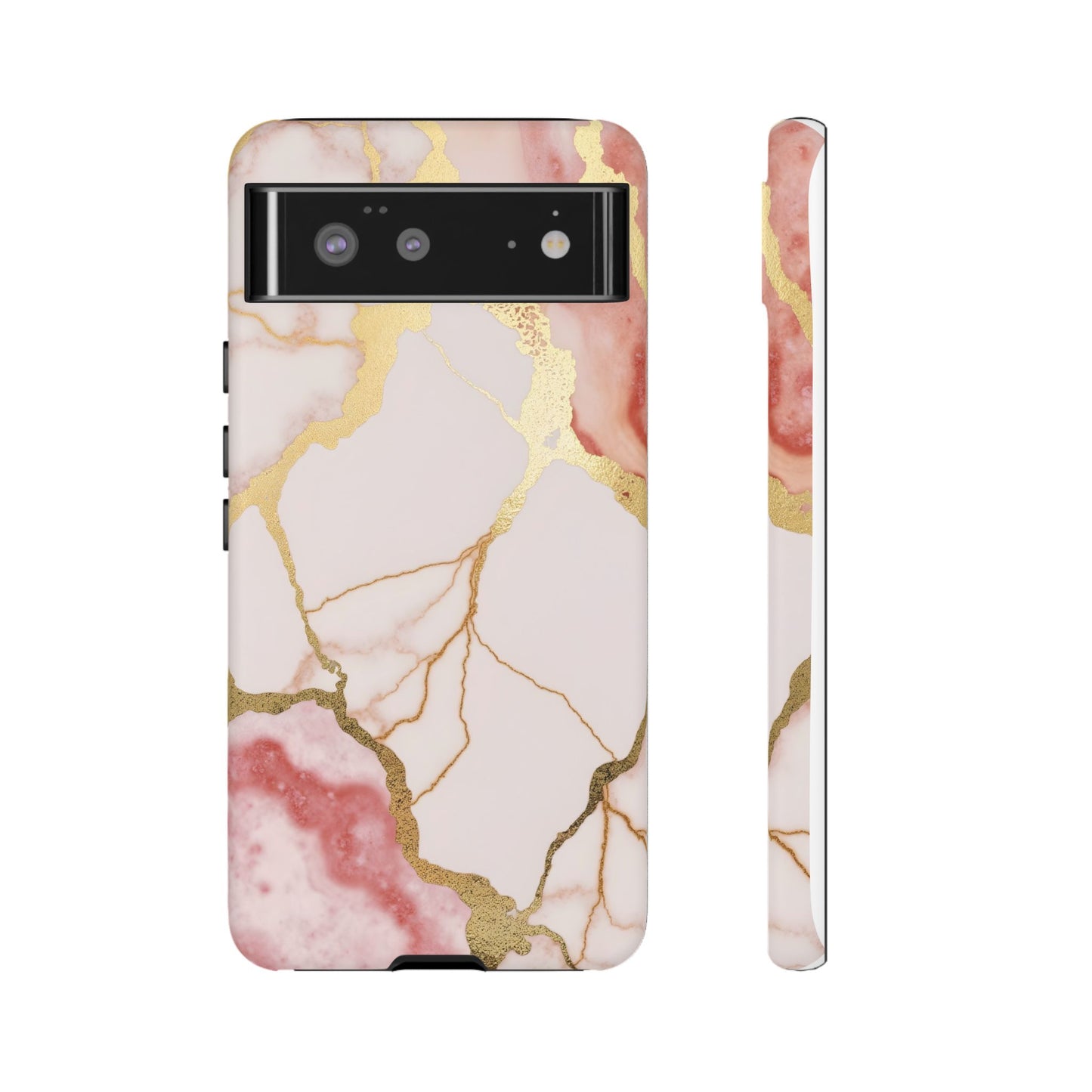 Beautiful Pink Minimal Marble Case Design