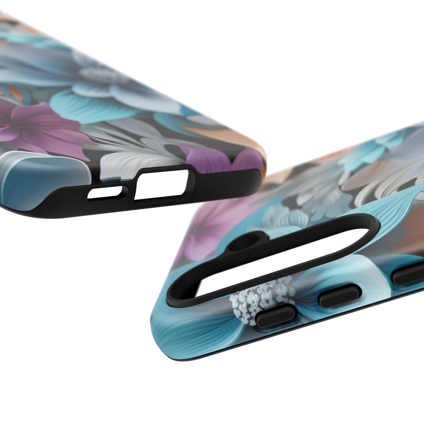 Elegant 3D Floral Bloom Mobile Case – Vivid & Artistic