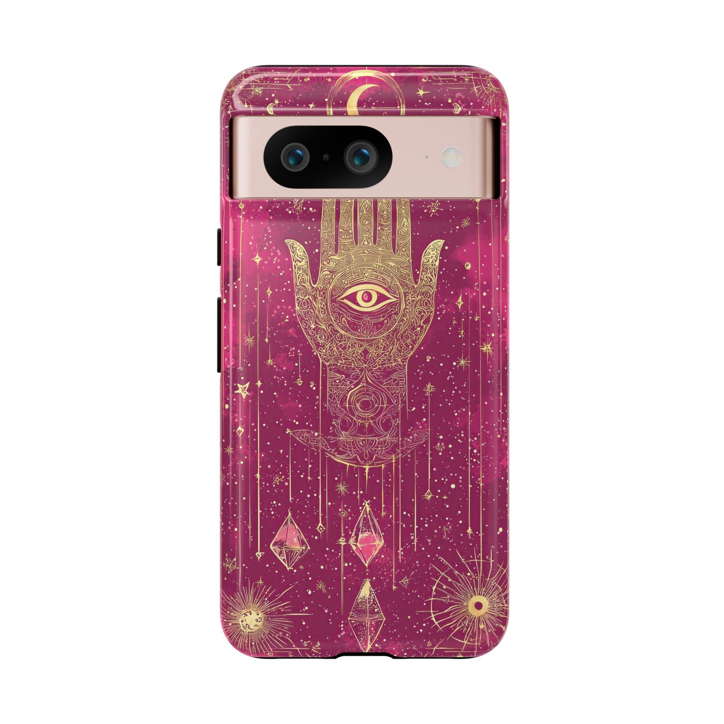 Cosmic Hamsa Boho Phone Case for iPhone, Pixel & Samsung