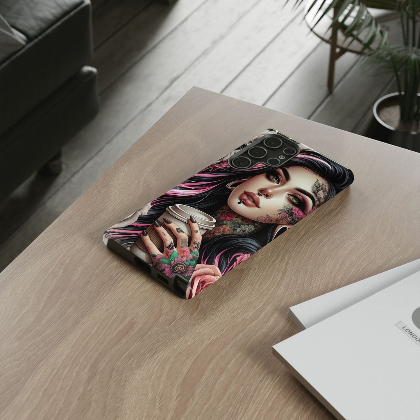 Gothic Rose Coffee Queen Mobile Case