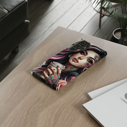 Gothic Rose Coffee Queen Mobile Case