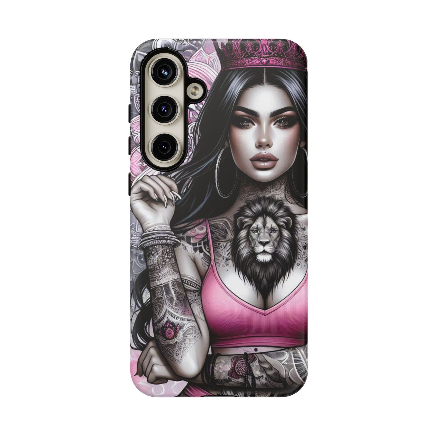 Queen of the Jungle – Regal Tattooed Goddess Mobile Cover