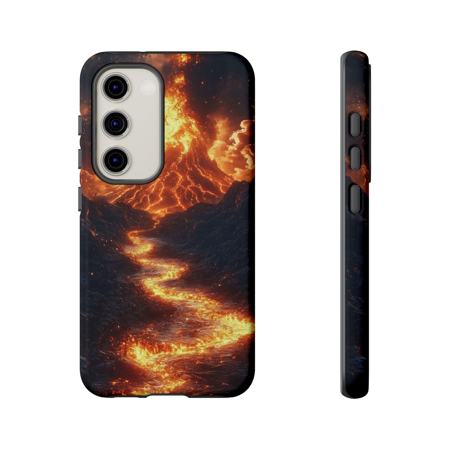 Erupting Volcano Lava Flow Phone Case for iPhone, Samsung & Pixel