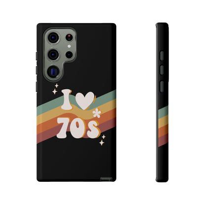 Retro "I Love 70s" Phone Case – Vintage Groovy Design for iPhone, Samsung & Google Pixel