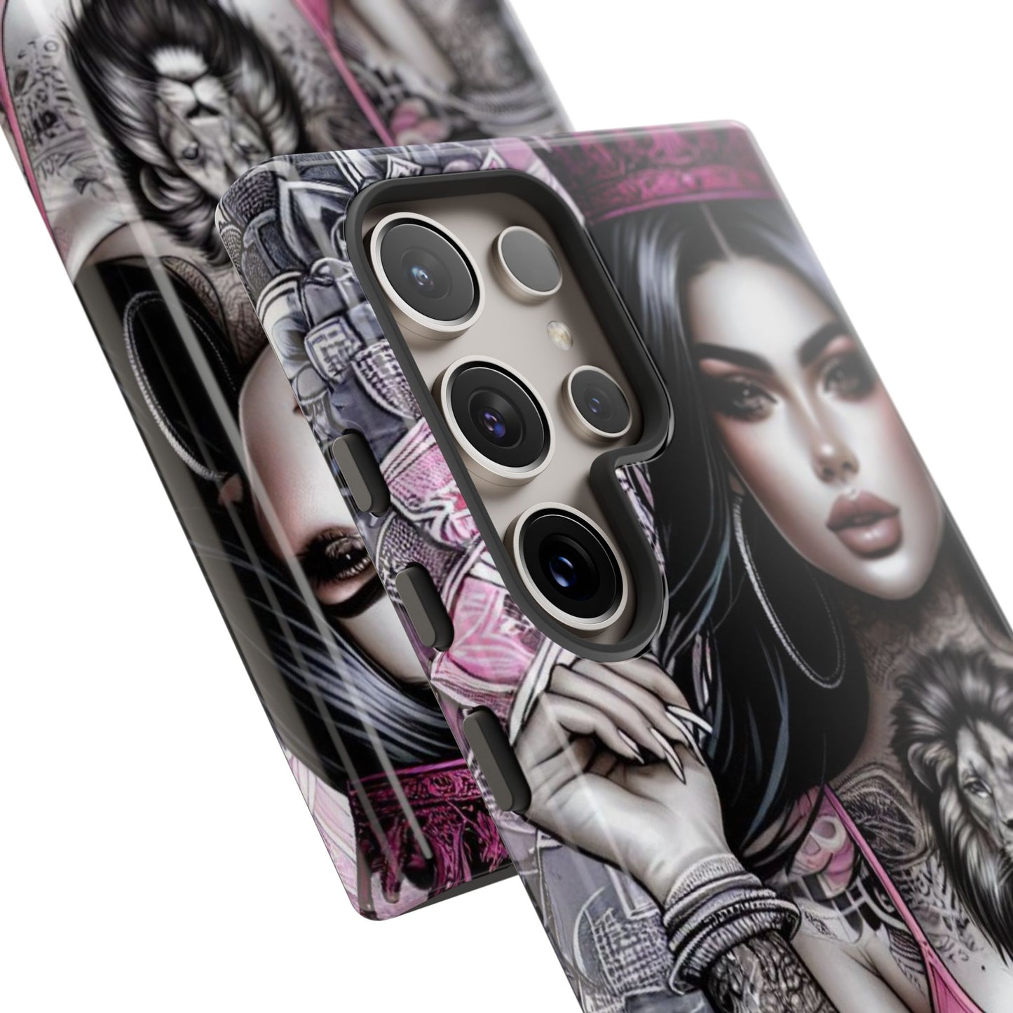 Queen of the Jungle – Regal Tattooed Goddess Mobile Cover