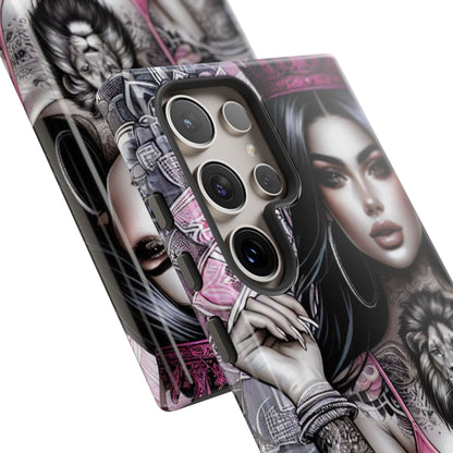Queen of the Jungle – Regal Tattooed Goddess Mobile Cover