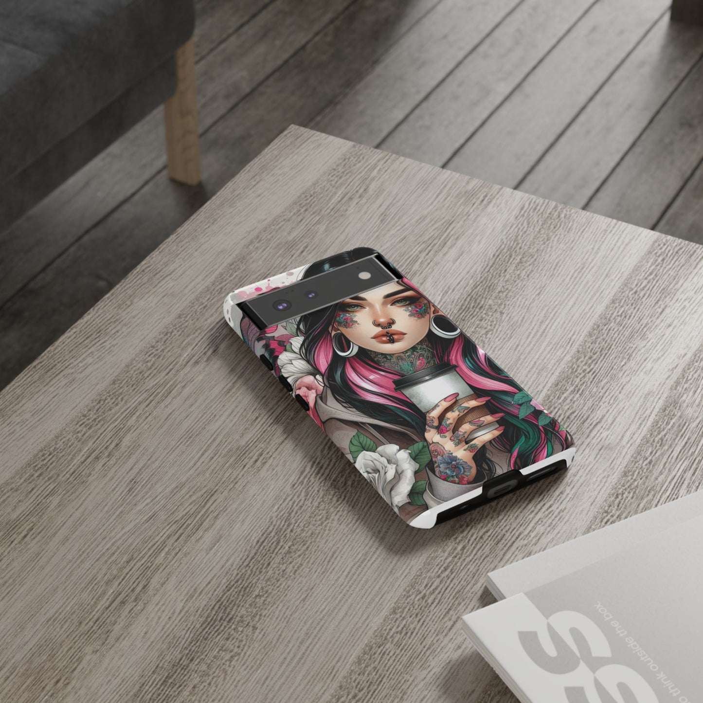 Tattooed Coffee Lover Art Mobile Case