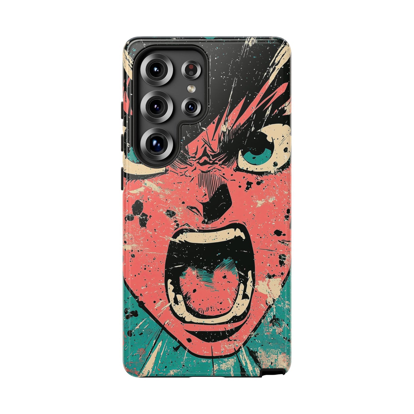 Rage Unleashed | Retro Scream Manga Phone Case for iPhone, Samsung & Pixel