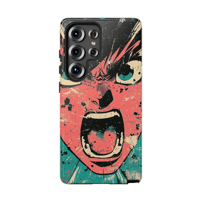 Rage Unleashed | Retro Scream Manga Phone Case for iPhone, Samsung & Pixel