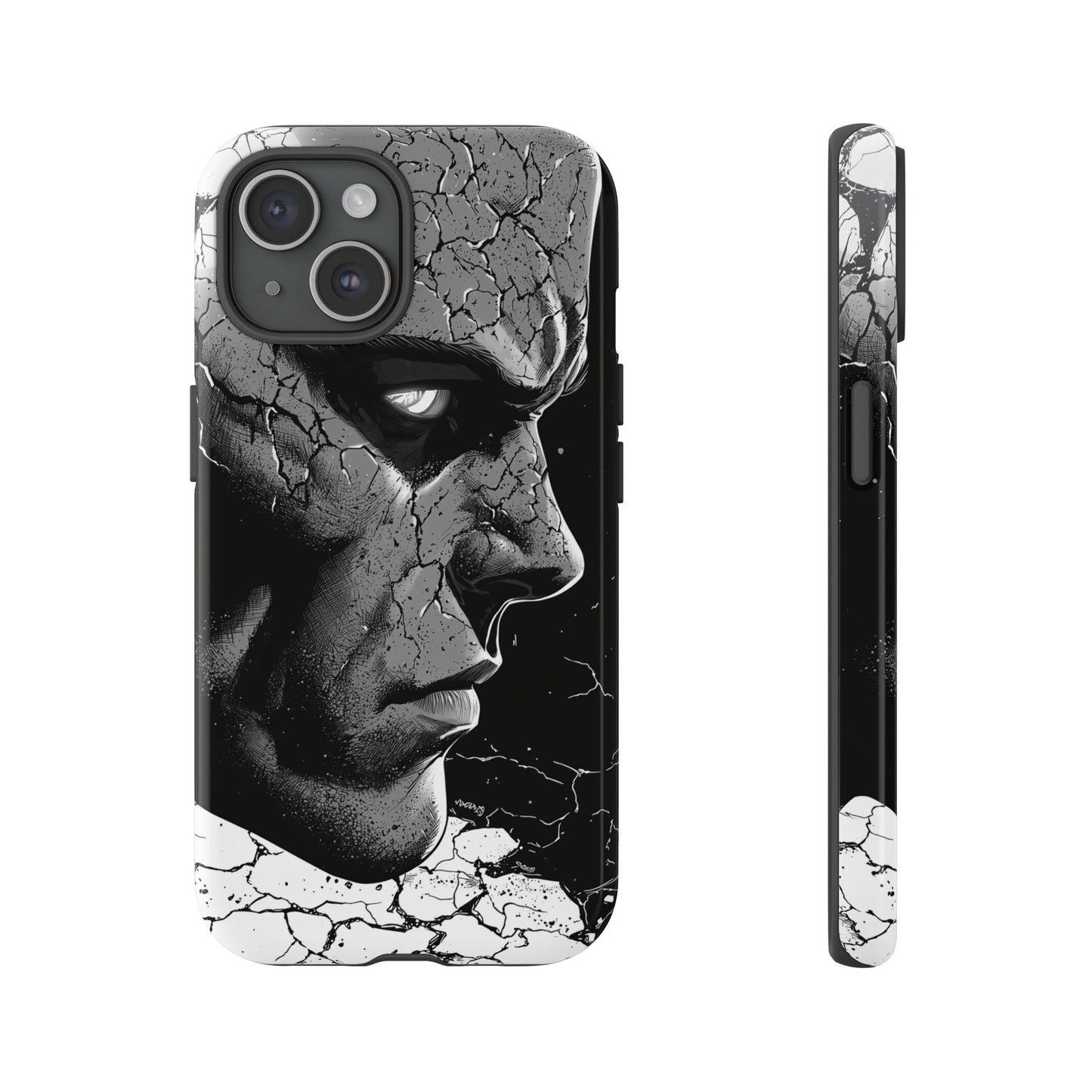 Shattered Reflections of a Symbiotic Soul: The Rise of a Dark Anti-Hero Phone Case for iPhone, Samsung & Pixel