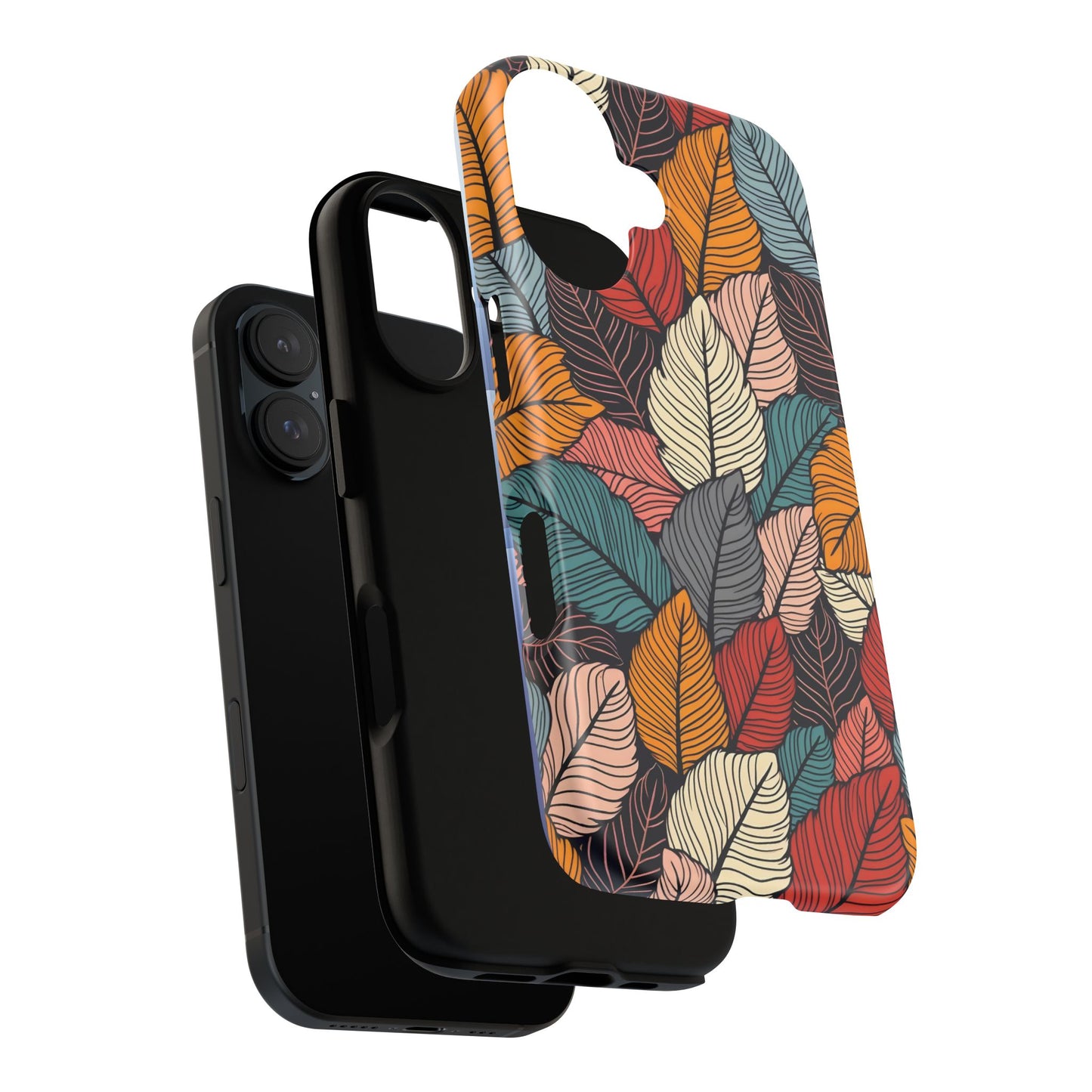 Colorful Abstract Leaves Pattern Design