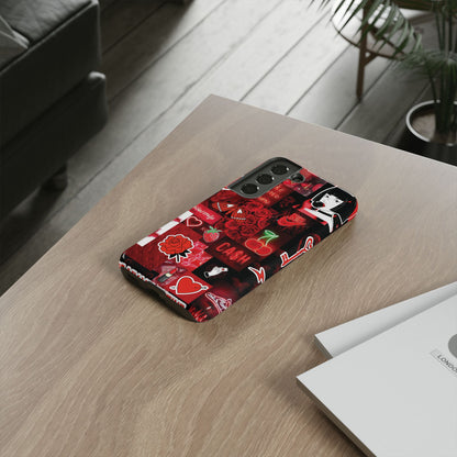 Red Pop Art Neon Vibes Phone Case