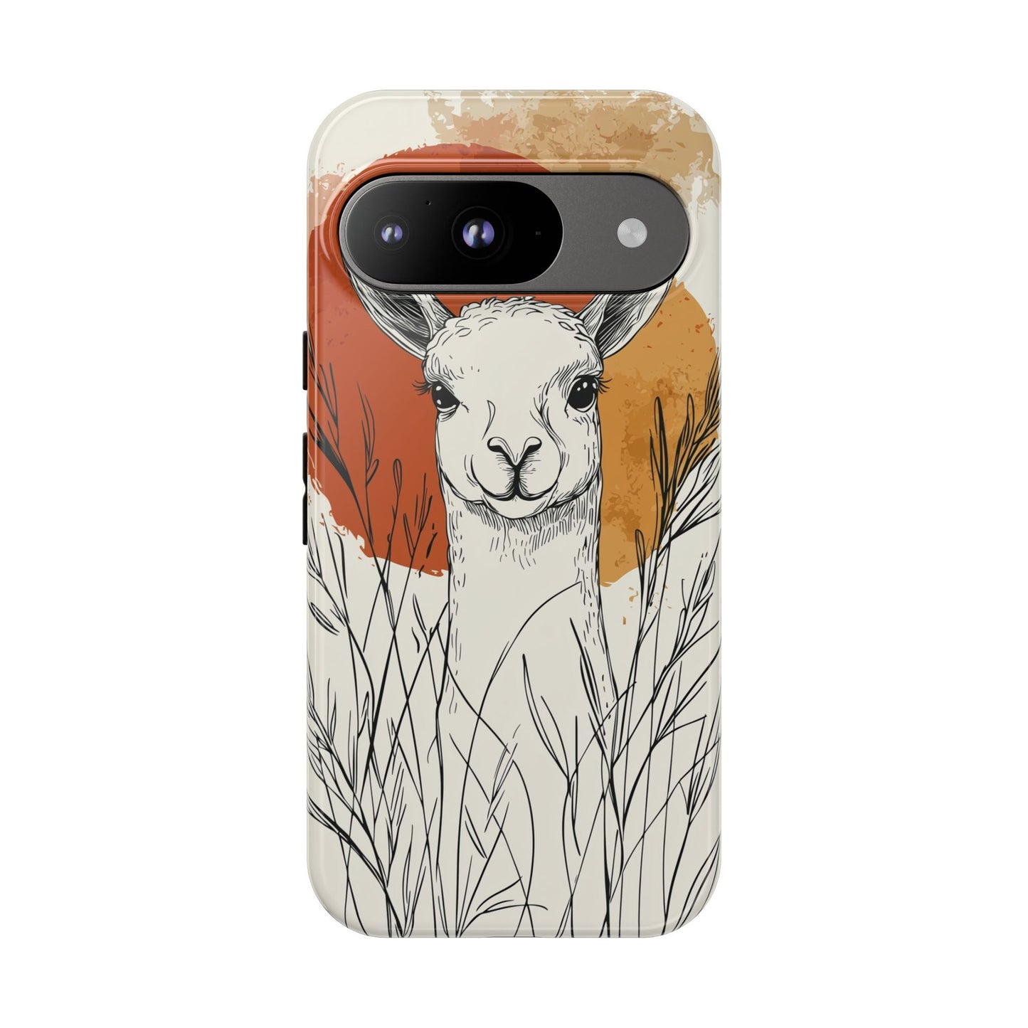 Hello Sunshine: The Llama in the Tall Grass Phone Case for iPhone, Samsung & Pixel