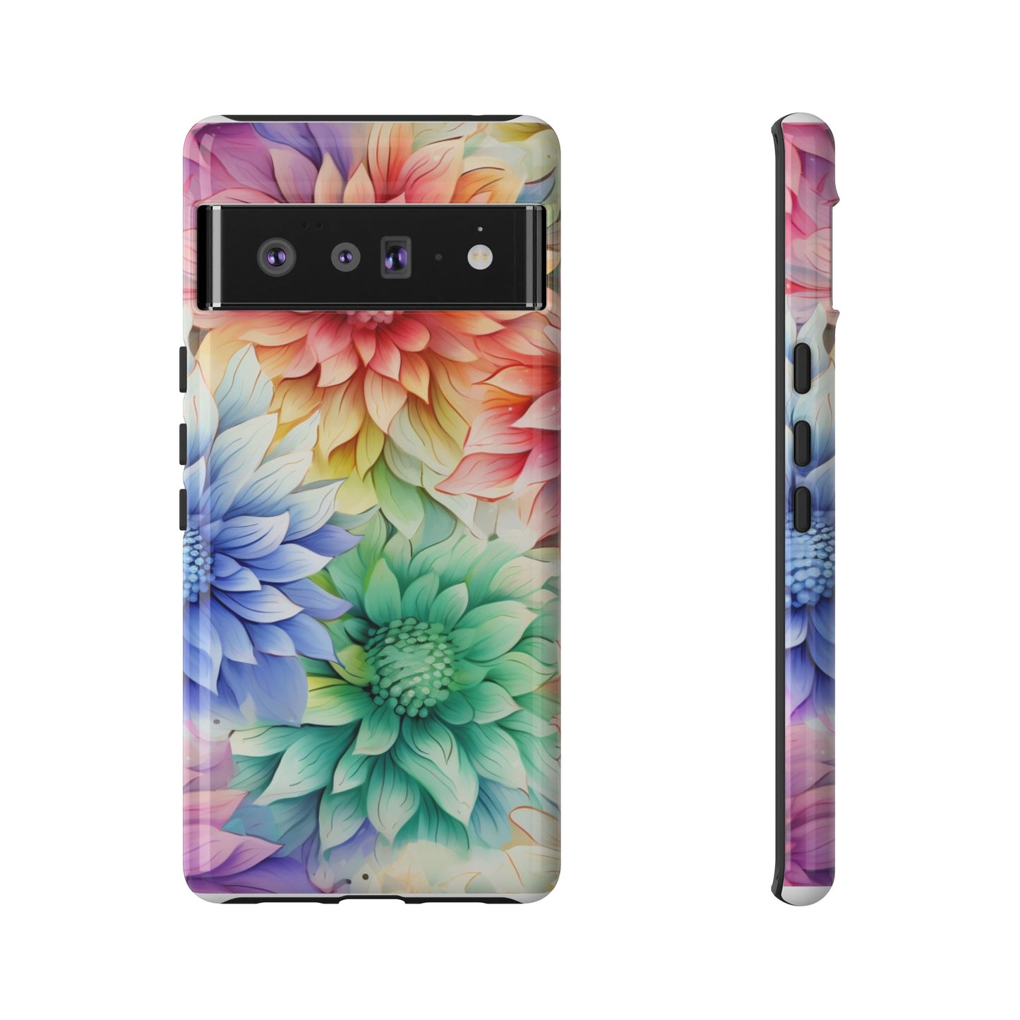Rainbow Bloom Mandala Floral Mobile Case