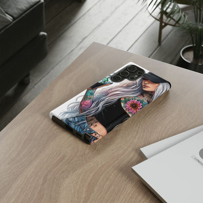 Tattooed Coffee Queen – Edgy Urban Aesthetic Mobile Cover
