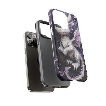 Charming Young Dragon on a Branch Phone Case Design