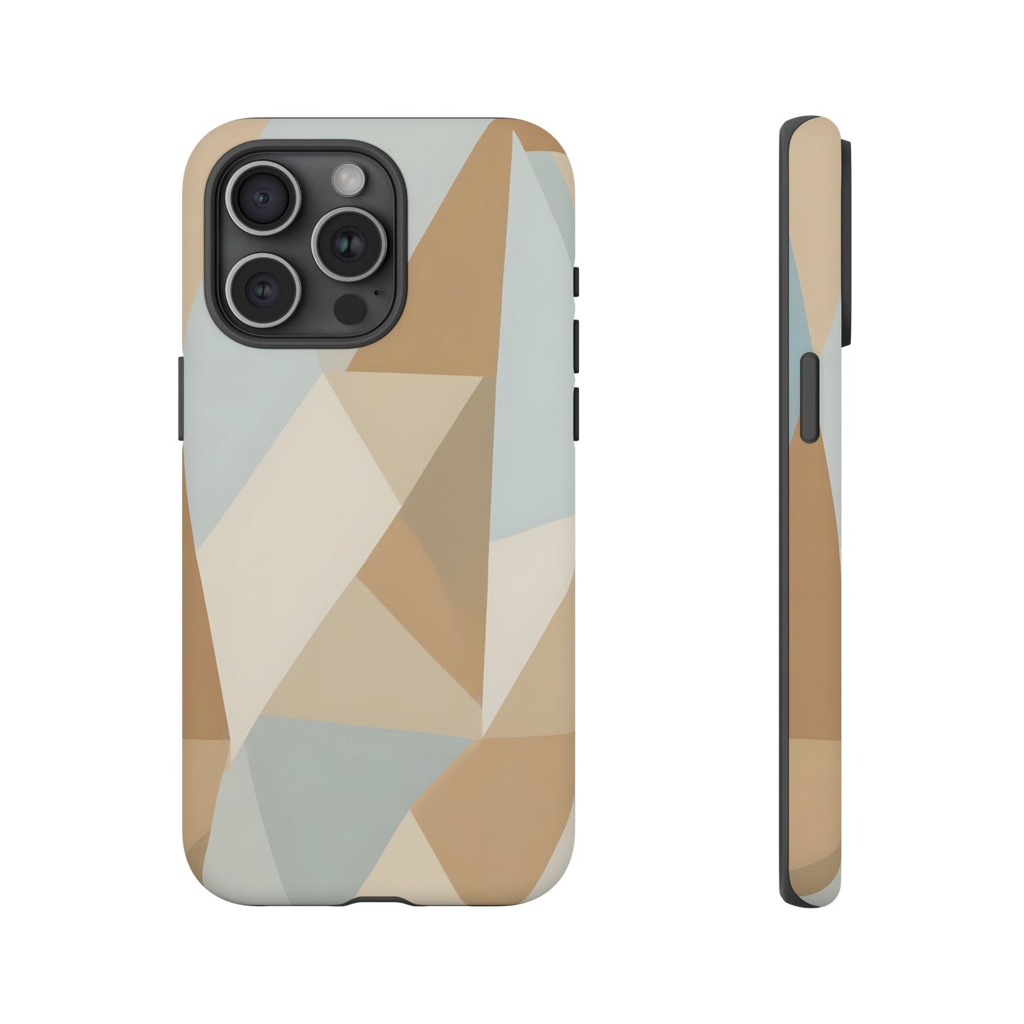 Neutral Geometrical Triangular Abstract Pattern