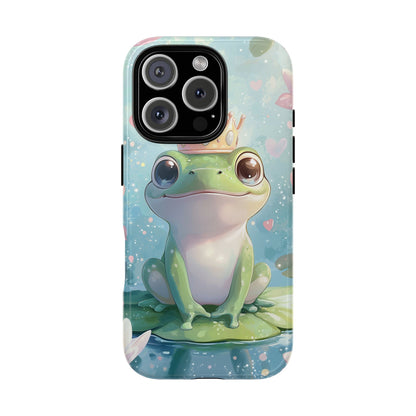 Royal Frog Phone Case – Cute Anime Aesthetic for iPhone, Google Pixel & Samsung