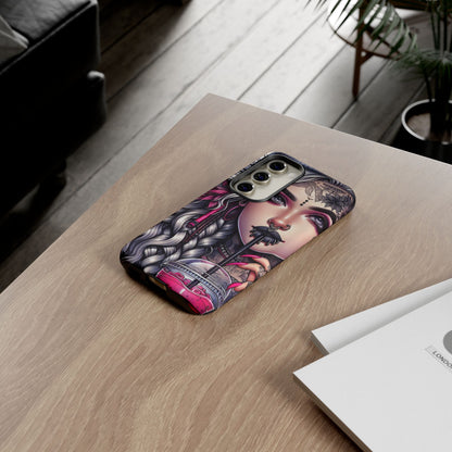 Icy Rebel – Silver Dreads & Edgy Street Chic Mobile Cover
