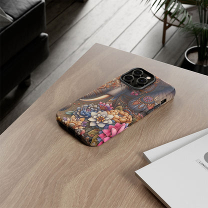 Royal Ornate Elephant Mobile Cover – Luxurious Bohemian Art
