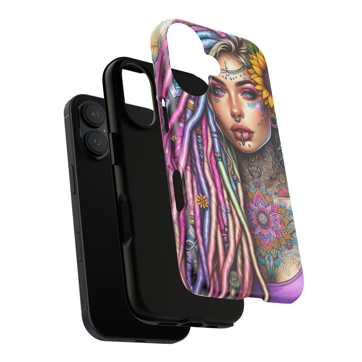Boho Mandala Goddess – Ethereal Tattoo Art Mobile Cover