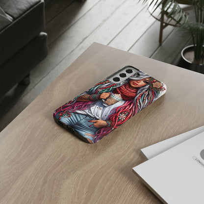 Boho Winter Queen – Cozy Dreads & Holiday Vibes Mobile Cover