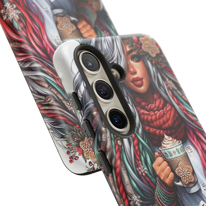 Boho Winter Queen – Cozy Dreads & Holiday Vibes Mobile Cover