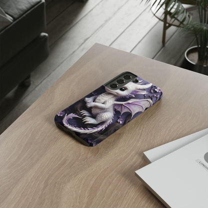 Charming Young Dragon on a Branch Phone Case Design