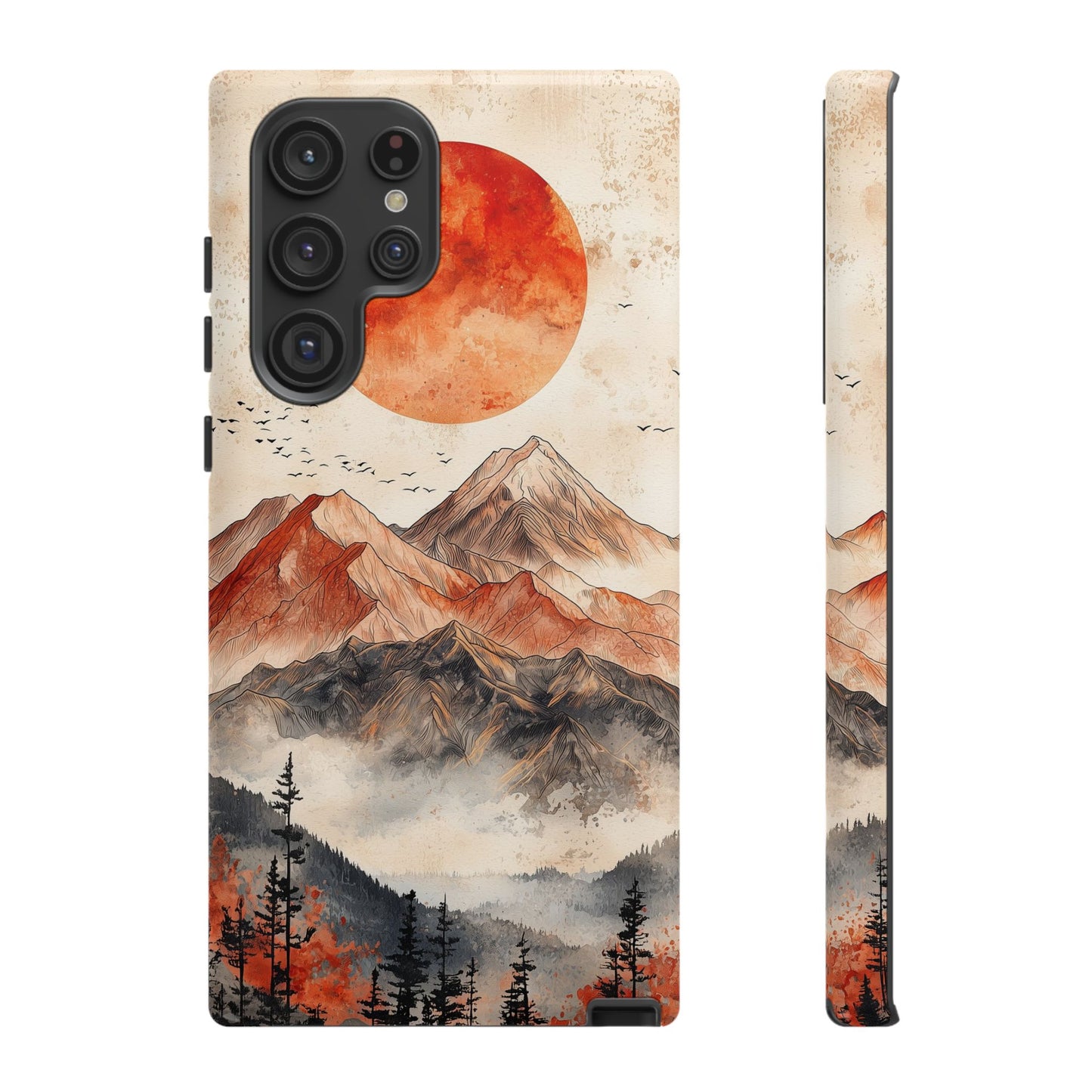 Boho Mountain Sunrise Phone Case for iPhone, Pixel & Samsung