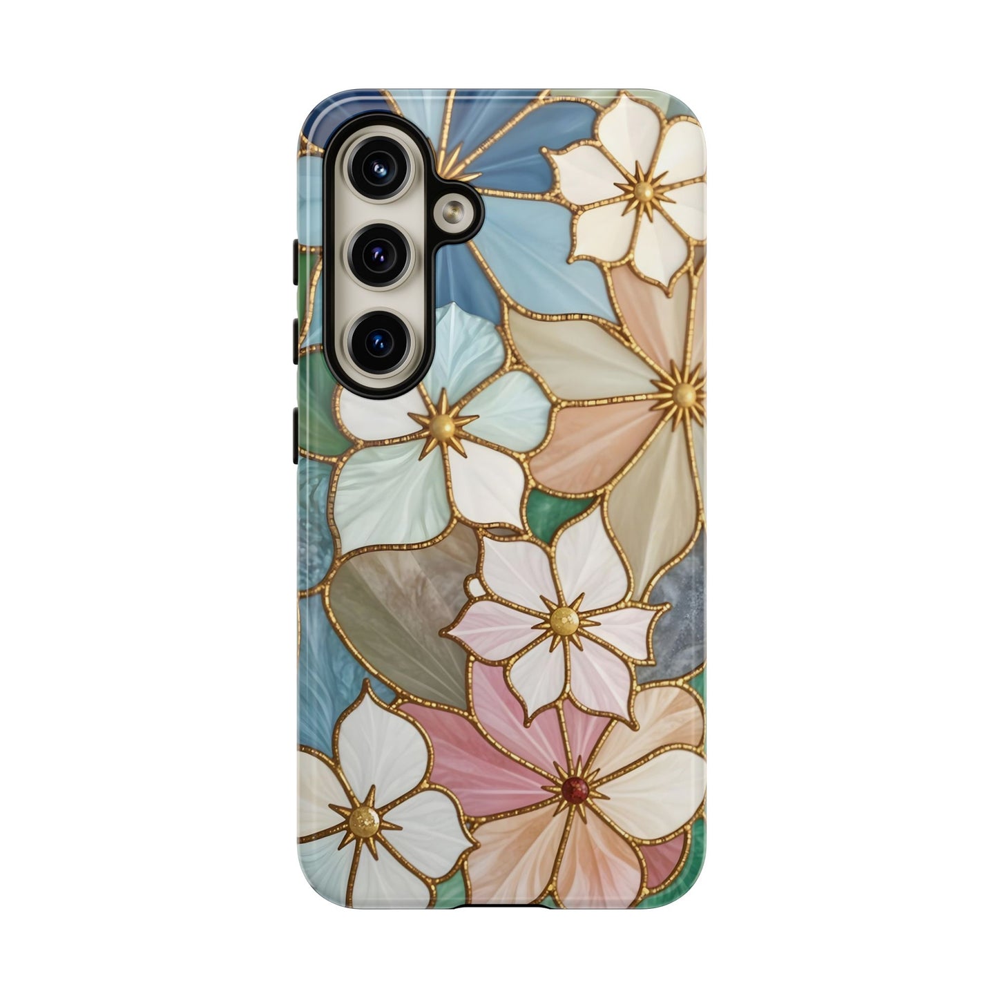 Floral Symphony: Stained Glass Elegance