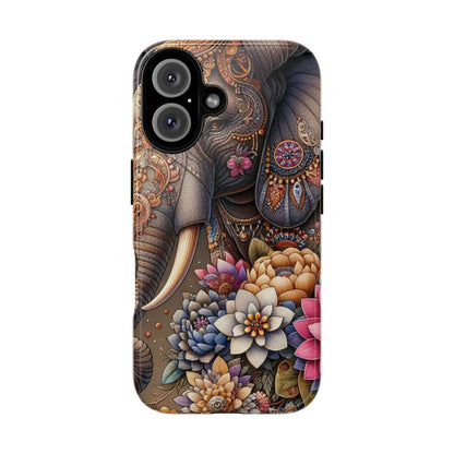 Royal Ornate Elephant Mobile Cover – Luxurious Bohemian Art