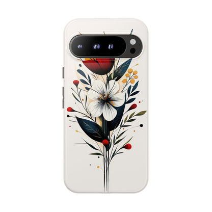 Wild Bloom – Minimal Floral Phone Case for iPhone, Pixel & Samsu