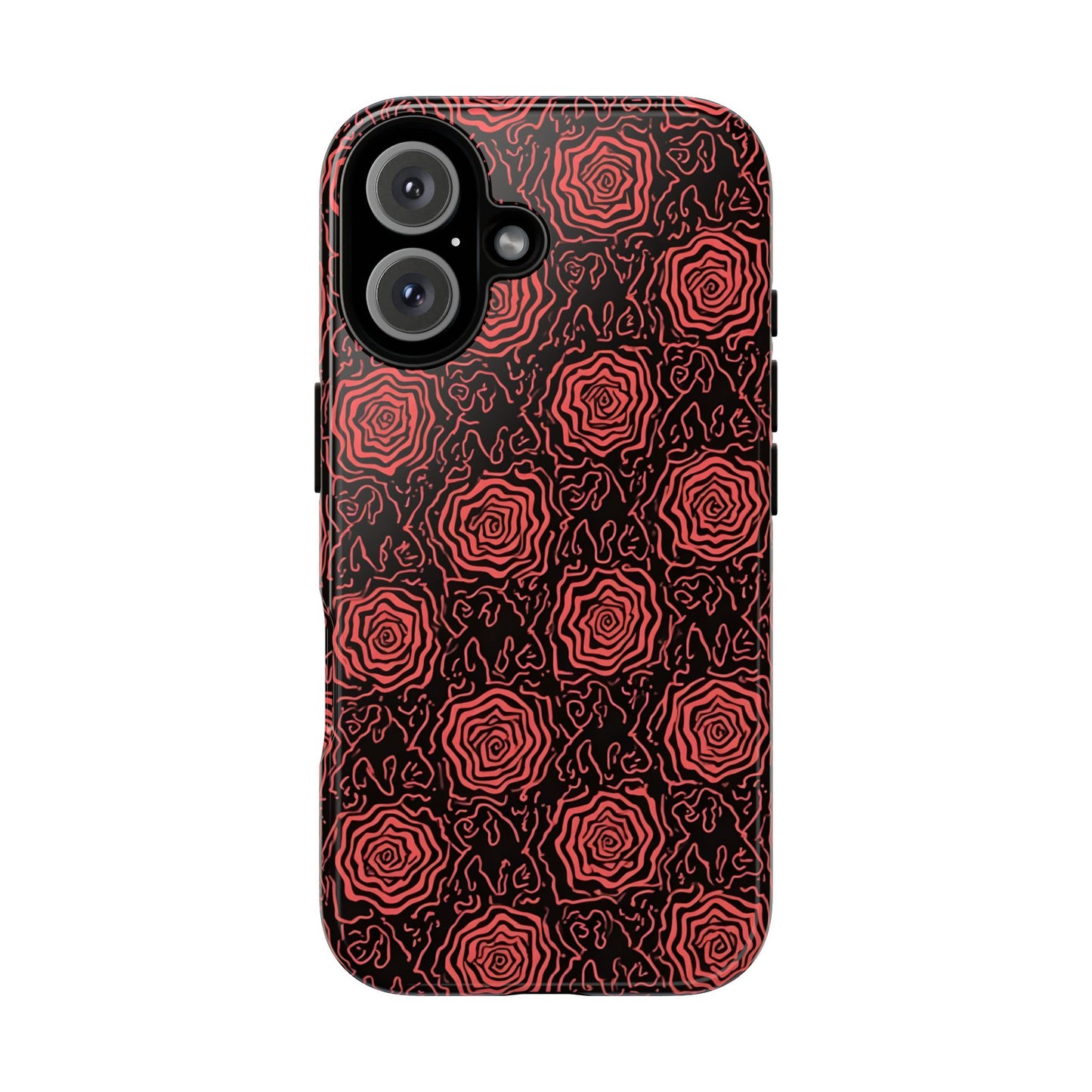 Red roses abstract geometric seamless pattern design