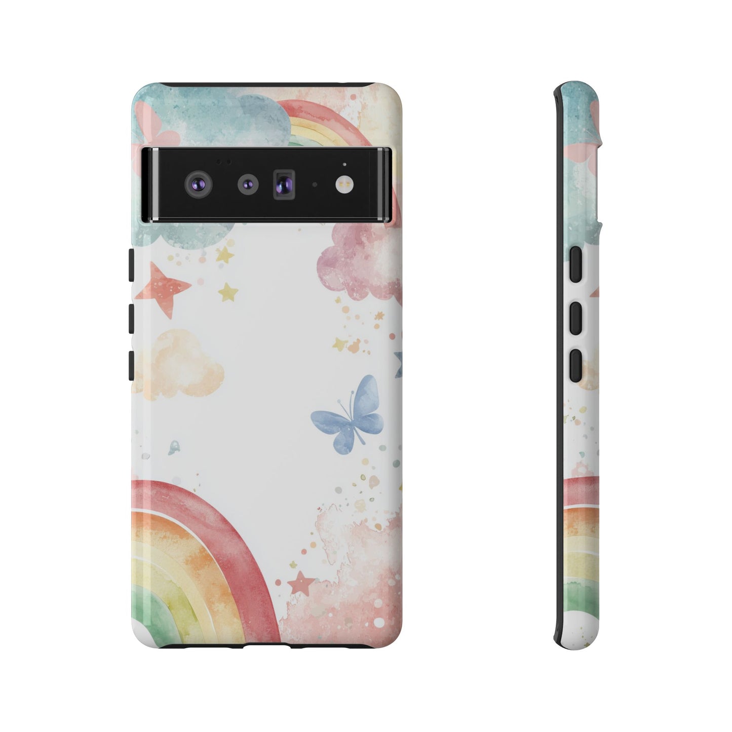 Dreamy Skies & Rainbows Watercolor Phone Case for iPhone, google Pixel & Samsung