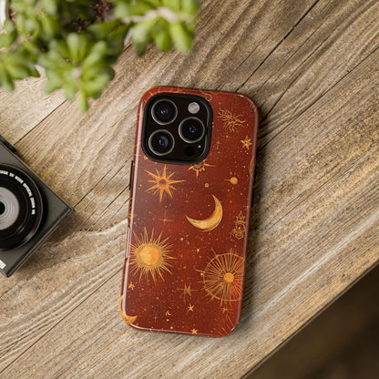 Terracotta Celestial Dreams Boho Phone Case for iPhone, Pixel & Samsung